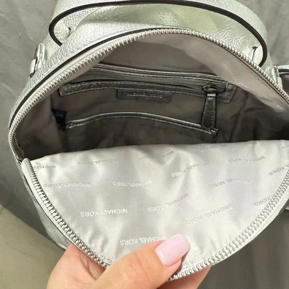 Michael Kors Silver Backpack - Picture 6 of 6